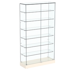 Витрина Хит продаж №9 (закрытая, задняя стенка - стекло), Крем Вайс