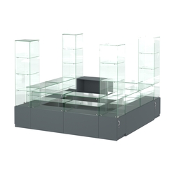 Павильон ИСТРА островной №1б (7, 29 кв.м), Темно-Серый