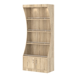 Стеллаж Гарант №1-2-900-О с ограничителями, Дуб Сонома
