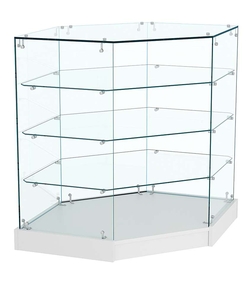 Прилавок Истра №19 угловой, универсальный (открытый), Серый