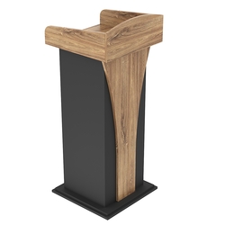 Кафедра для выступлений Конференс №1, Черный + Дуб Канзас коричневый