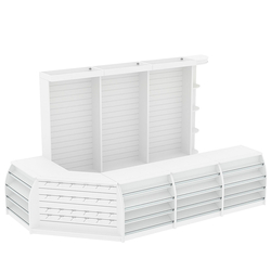 Комплект кассовой зоны с экономпанелями большой №3, Белый