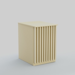 Ресепшен - стол узкий серии ВЕРТИКАЛЬ №9, Крем Вайс