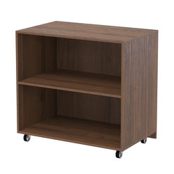 Недорогой прилавок на колесах под декоративные молдинги №ПДМ-16, Орех