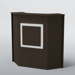 Ресепшен угловой КВАДРАТ №2, Дуб Венге