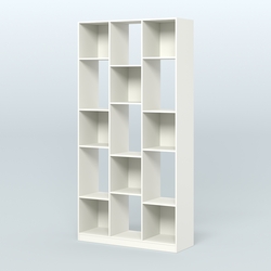 Стеллаж из ДСП серии ЛОФТ №10-1, Белый