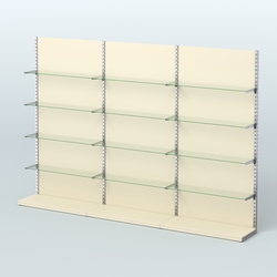 Система ЭЛЕГАНТ №8 пристенная с ДСП (3600 мм), Крем Вайс