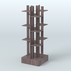 Стойка цветочница №2, Ясень Анкор темный