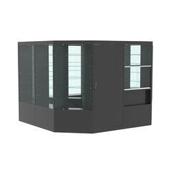 Павильон №6 из ДСП (9, 61 кв. м), Антрацит