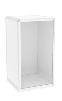 Прилавок из профиля Стаканчик №1  (открытый), Белый