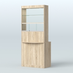 Витрина-прилавок Аптека №3, Дуб Сонома