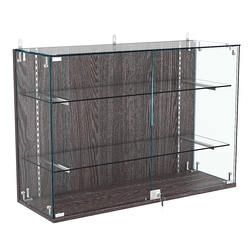 Витрина настенная НЕО №3-1 с двумя полками, Ясень Анкор темный - U31105