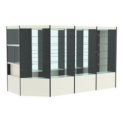 Павильон №5 из ДСП (8, 80 кв. м), Белый и Черный