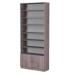 Стеллаж из ДСП с 6-ю полками 300x900 мм серии LEVEL-6 №12 (З/C - ДВП), Ясень Анкор темный