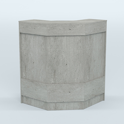 Ресепшен серии ПРАЙМ №3Б угловой, Метрополитан Грей