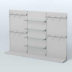 Система ЭЛЕГАНТ №4 пристенная с ДСП (3600 мм), Серый