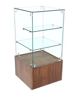 Прилавок закрытый Истра с хромированным замком №111 (закрытый), Орех