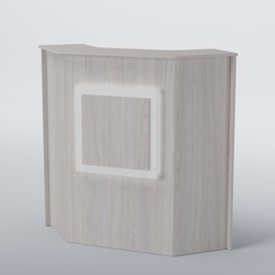 Ресепшен угловой КВАДРАТ №2, Ясень Анкор светлый