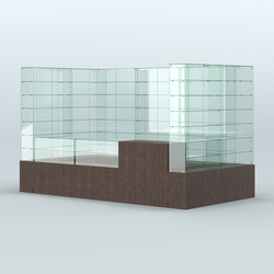Павильон ИСТРА (глубина витрин-300мм) №3в (5, 94 кв.м), Дуб Венге