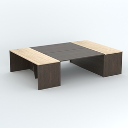 Стол для переговоров Вектор №2, Дуб Венге и Дуб Сонома