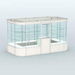 Павильон из профиля островной №4а, Белый