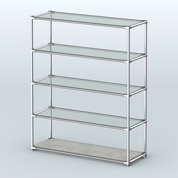 Островная торговая система ХРОМ 1200 мм №5, Метрополитан Грей