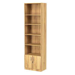 Стеллаж из ДСП с 4-мя полками 350x600 мм серии LEVEL-4 №6 (З/C - ДВП), Дуб Золотистый