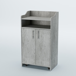 Стойка официанта "Бармен" №4-П передвижная, Метрополитан Грей