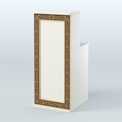 Ресепшен узкий серии БАРОККО №2, Белый