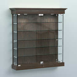 Витрина для музеев "Коллекция" настенная №2-5, Дуб Венге