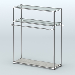 Островная торговая система ХРОМ 1200 мм №6, Метрополитан Грей