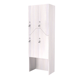 Шкаф для раздевалок СТАНДАРТ-Элегия №3-2Б, Ясень Анкор светлый