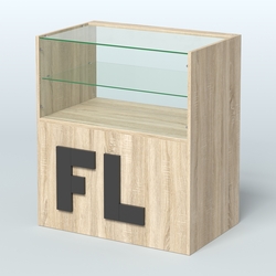 Прилавок "Фаберлинк" №4-800, Дуб Сонома + Черный