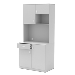 Офисная мини-кухня ПРАКТИК №4, Серый