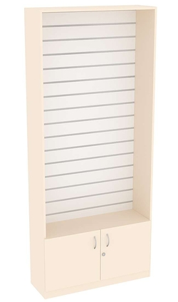 Витрина СЭСП торговая с экономпанелью №1-300 (открытая), Крем Вайс