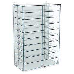 Витрина настенная НЕО №2-2 с девятью полками, Белый