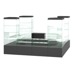 Павильон ИСТРА островной №2а (11, 35 кв.м), Черный