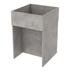 Корзина для распродаж из ДСП №1, Бетон Чикаго светло-серый F186 ST9