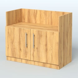 Креденция с нишей , Дуб Золотистый