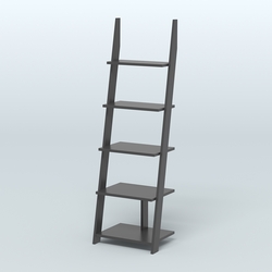 Торговая пристенная стойка ЛОФТ №1-650 малая, Черный