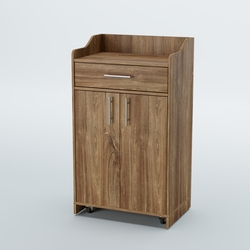 Стойка официанта "Бармен" №5-П передвижная, Дуб Канзас коричневый