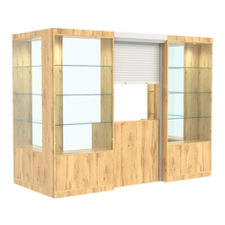 П-образный павильон №4-3П (3,24 кв.м), Дуб Золотистый