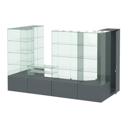 Павильон ИСТРА пристенный №2а (5, 87 кв.м), Темно-Серый