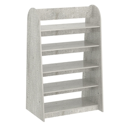 Стеллаж под книги №10 островной низкий, Метрополитан Грей