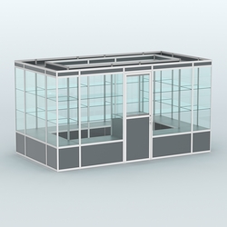 Павильон из профиля островной №2а, Темно-Серый