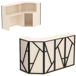 Ресепшен серии ЛОФТ - АЛЬФА КОМБО №2, Крем Вайс