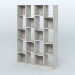 Стеллаж из ДСП серии ЛОФТ №11-1, Метрополитан Грей