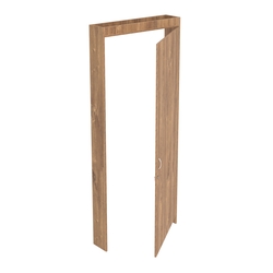 Алмаз Дверной блок №1А, Дуб Канзас коричневый