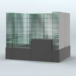 Павильон ИСТРА (глубина витрин-300мм) №2г (4, 32 кв.м), Черный
