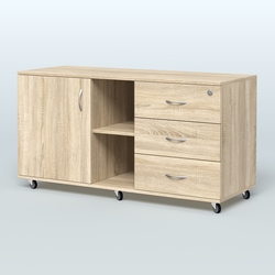 Тумба сервисная правая Киви, цвет светлый дуб, Дуб Сонома